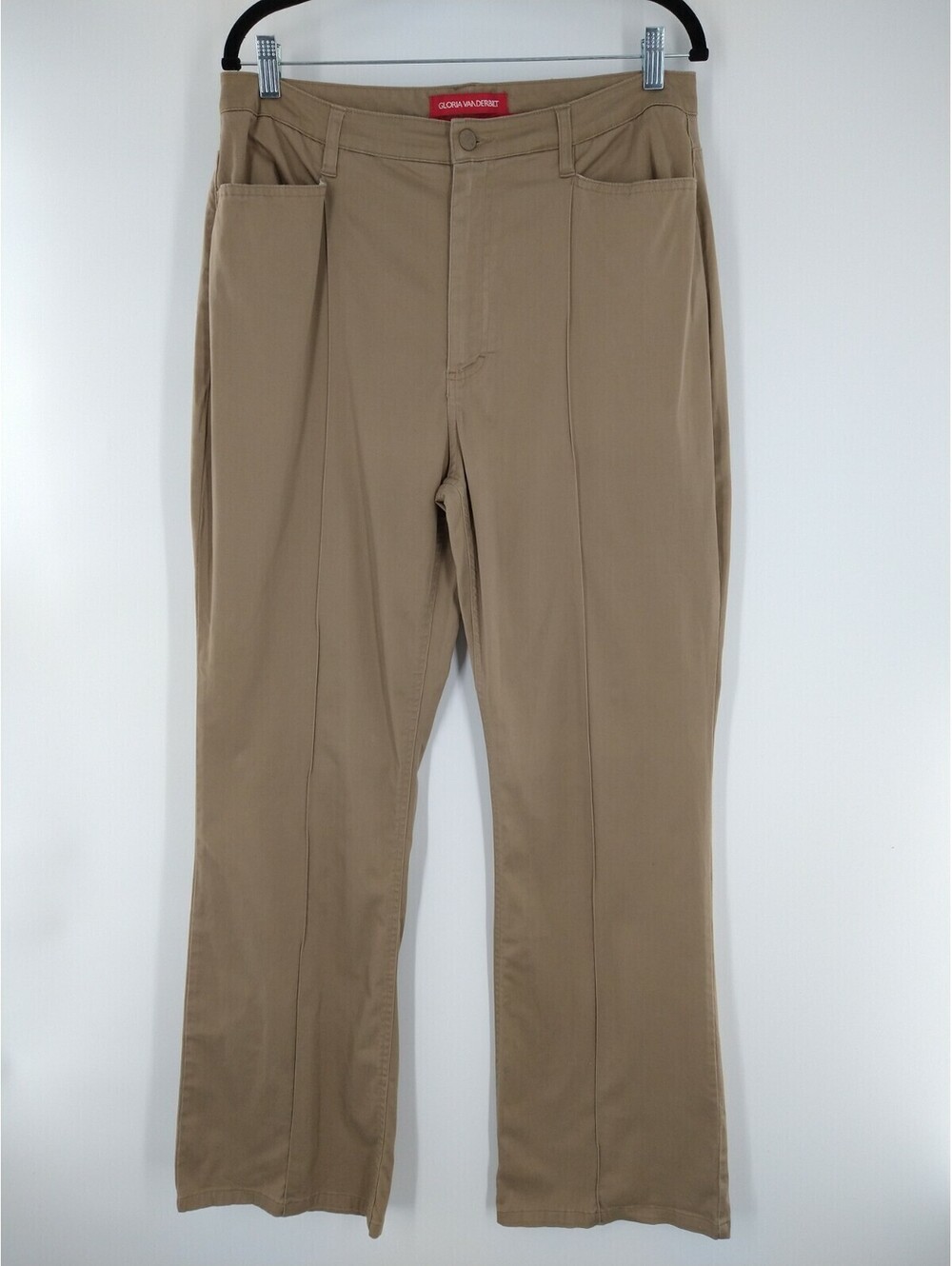 Gloria Vanderbilt Khaki Pants Brown Size 14 Straight 041